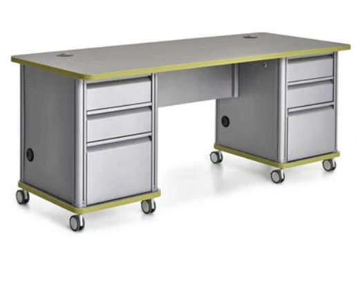 Alumni Educational Resources: Accelerator Double Pedestal Teacher Desk