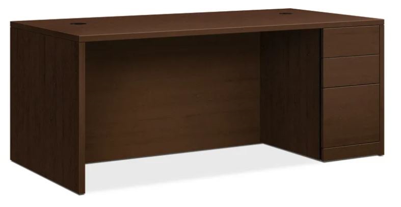 HON 10500 Series Right Pedestal Desk