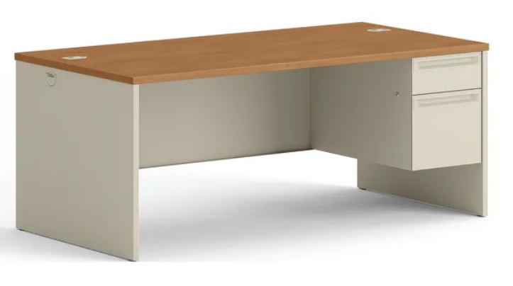 HON 38000 Series Right Pedestal Desk