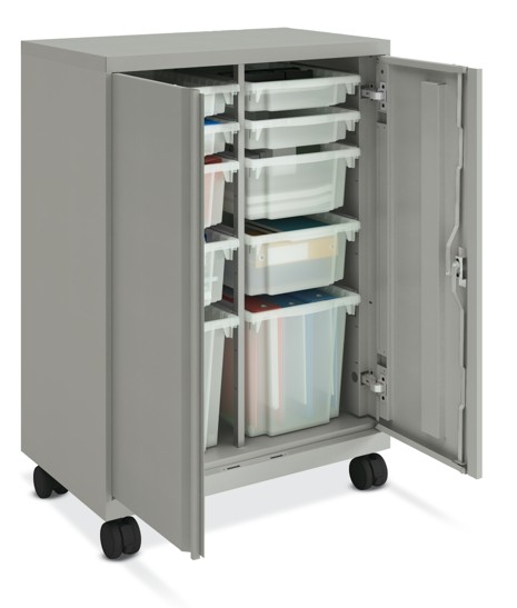 HON SmartLink Mobile Cabinet with Bins
