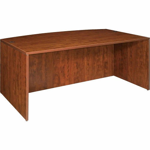 Lorell: Essentials Series Bowfront Desk Shell