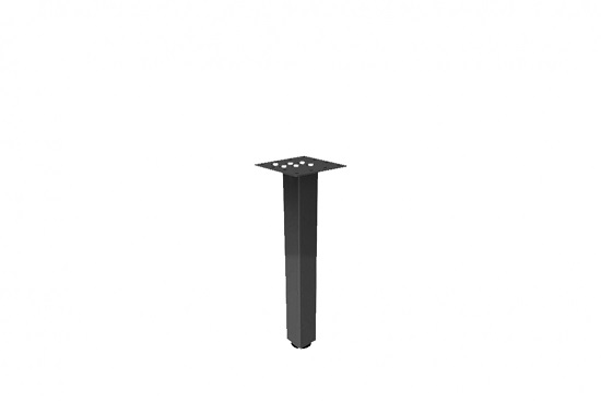 15"H Metal Square Table Leg