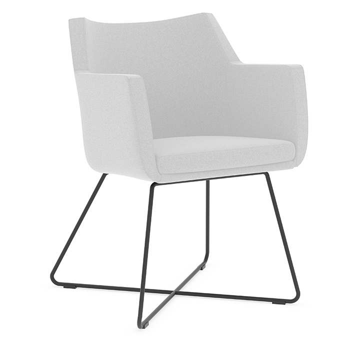 Performance 29110- KONA GUEST CHAIR- GREY (TUB ONLY, BASE NOT INCLUDED)