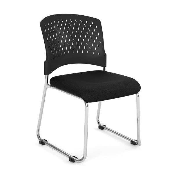 Performance 3270 STACKING CHAIR- MATTE SILVER BLACK 9106