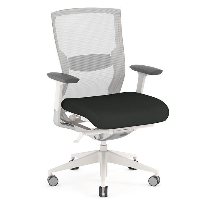Performance 3702 TASK CHAIR - ASH WHITE FRAME, EBONY SEAT WHTSM60999BLN02