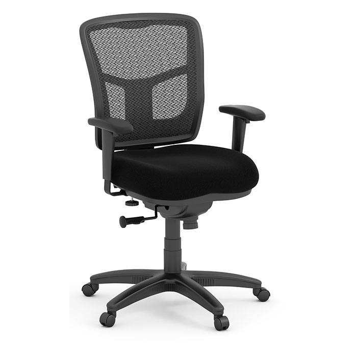 Performance 7621 BASIC MESH TASK CHAIR W/ARMS- BLACK