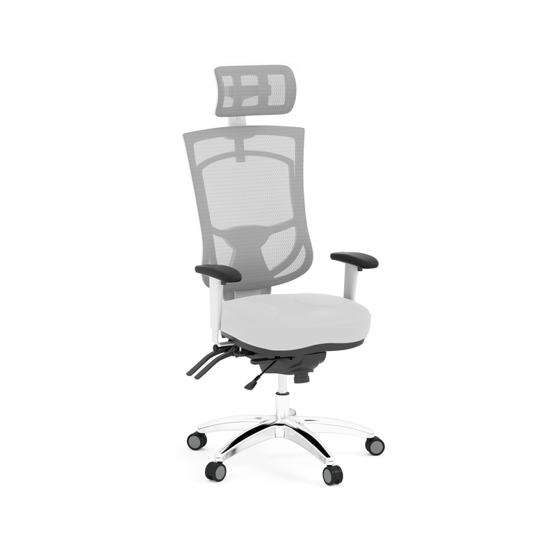 Performance 8114 WHITE HIGH BACK EXECUTIVE CHAIR- NO SEAT