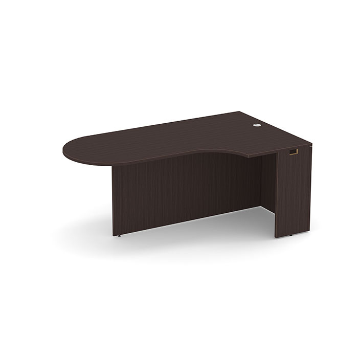 Performance Classic PL133R 71" BULLET WITH CORNER EXTENSION- RIGHT ESPRESSO