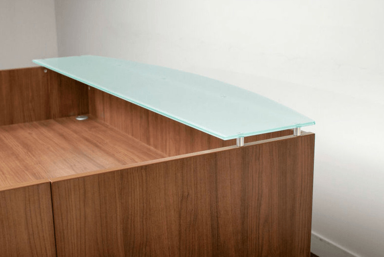 Performance Classic PL169NTT GALLERY DESK- NO TRANSACTION TOP- CHERRY
