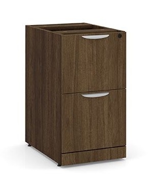 Performance Classic PL189 71" BOW FRONT DESK SHELL- MODERN WALNUT
