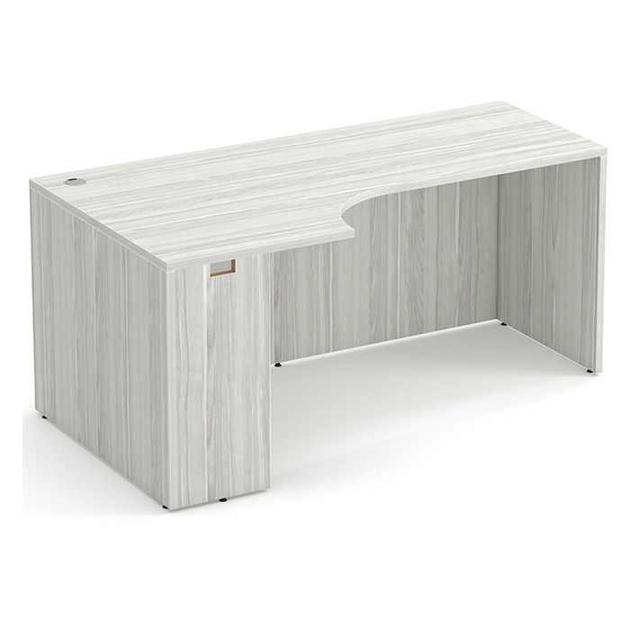 Performance Classic PL181L 66" PORKCHOP CREDENZA-LEFT- SILVER BIRCH
