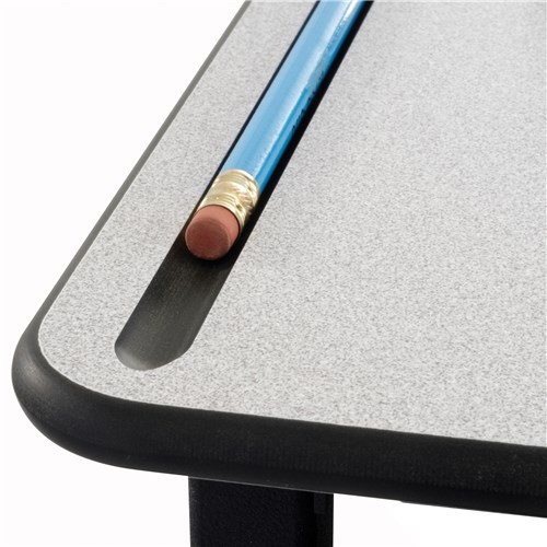 AlphaBetter® Adjustable-Height Stand-Up Desk, 28 x 20" Premium or Dry Erase Top, Book Box and Swinging Footrest Bar