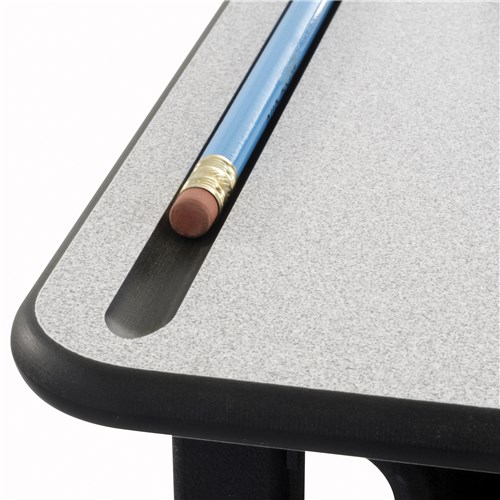 AlphaBetter® Adjustable-Height Stand-Up Desk, 36 x 24" Standard Top and Swinging Footrest Bar