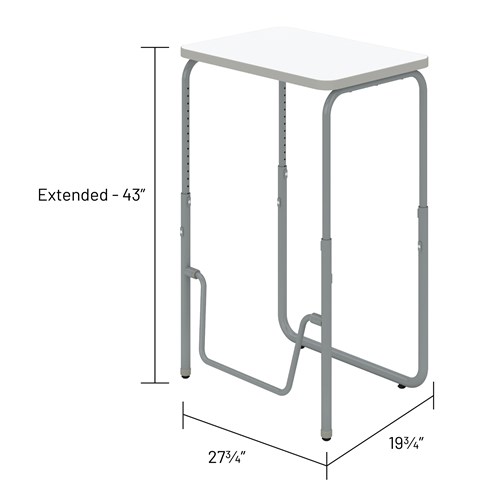 AlphaBetter® 2.0 Height – Adjustable Student Desk with Pendulum Bar 29”-43”