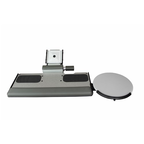 TechWorks™ Trackless Keyboard/Mouse Platform 19"W x 9 1⁄4"D, 9 1⁄2"Dia. Mouse Platform