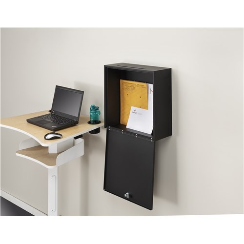 18x18" Wall-Mounted Interoffice Mailbox with Lock