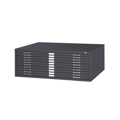 10-Drawer Steel Flat File for 30" x 42" Documents