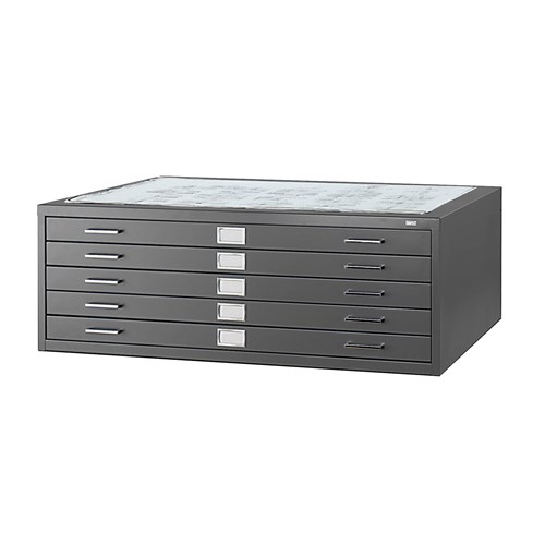 5-Drawer Steel Flat File for 30" x 42" Documents