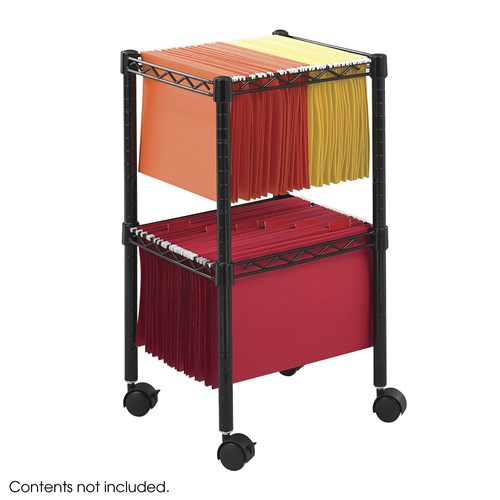 Two-Tier Compact File Cart