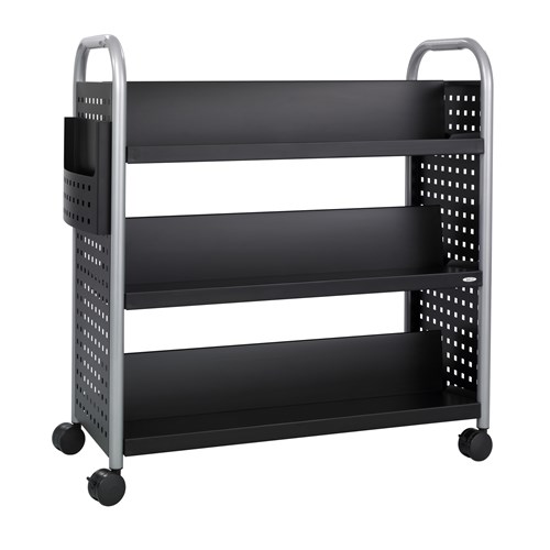 Scoot™ Double-Sided Book Cart - 6 Shelves