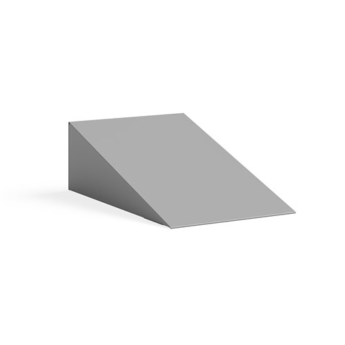 Single Sloped Metal Locker Hood Addition 12"W x 18"D x 6"H