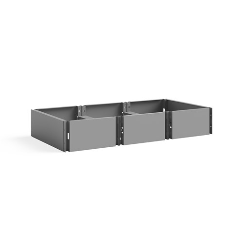 Triple Continuous Metal Locker Base Addition 35"W x 16"D x 5.75"H