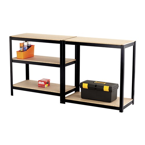 Boltless Steel and Particleboard Shelving 36x18