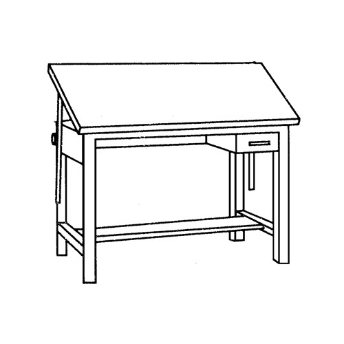 Ranger Steel 4-Post Table 84”W x 43.5”D with Tool Drawer