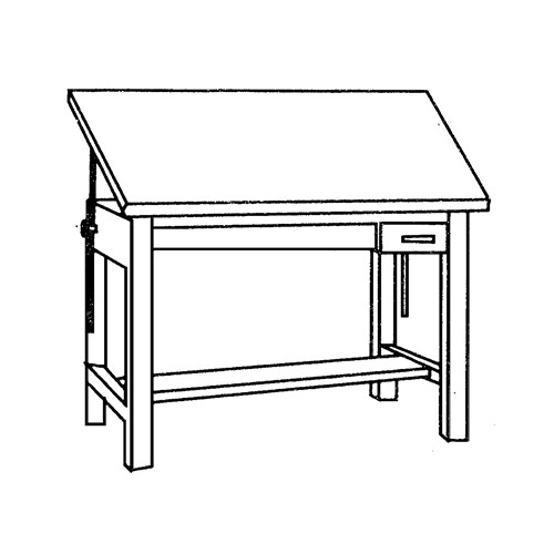 Ranger Steel 4-Post Table 84” W x 43.5” D with Tool Drawer and Shallow Drawer