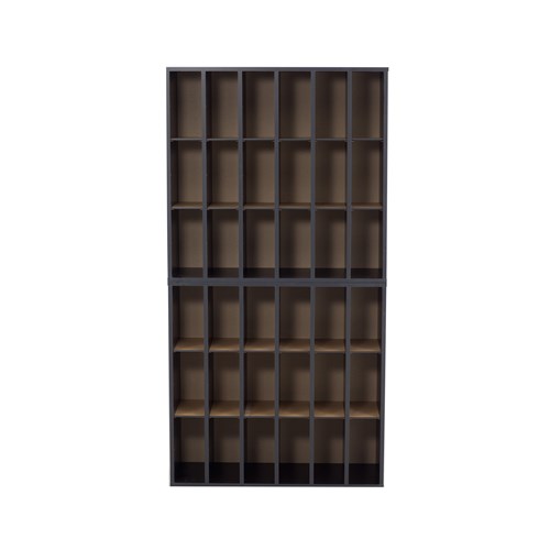 Wood 18-Compartment Mail Sorter