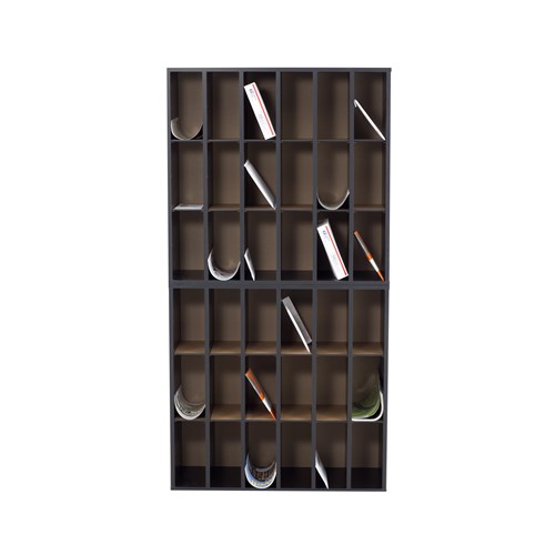 Wood 18-Compartment Mail Sorter