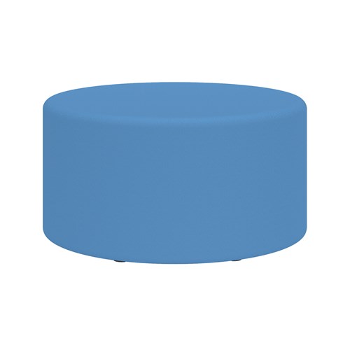 Learn 30” Cylinder Vinyl Ottoman