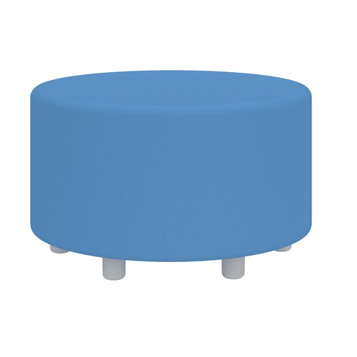 Learn 30” Cylinder Vinyl Ottoman