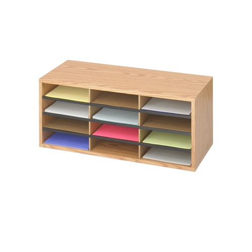 Wood/Corrugated Literature Organizer, 12