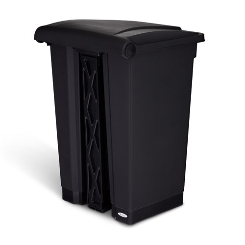 Plastic Step-On Receptacle, 12 Gallon