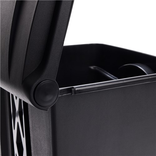 Plastic Step-On Receptacle, 12 Gallon