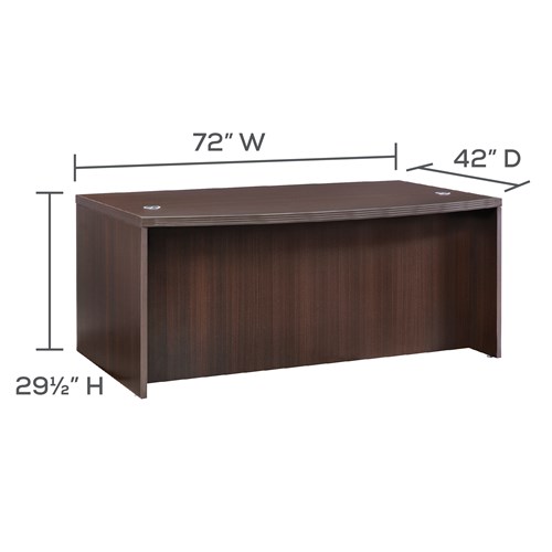 Aberdeen® Series 72” Bow Front Desk