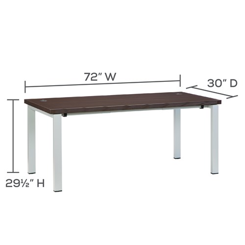 Aberdeen® Table Desk with Straight Top