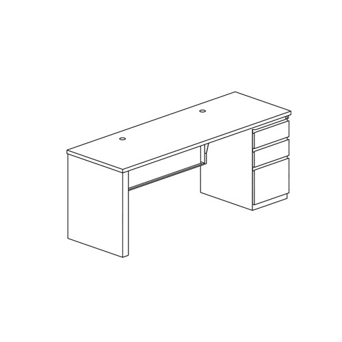 CSII™ Credenza, B/B/F, 24" D