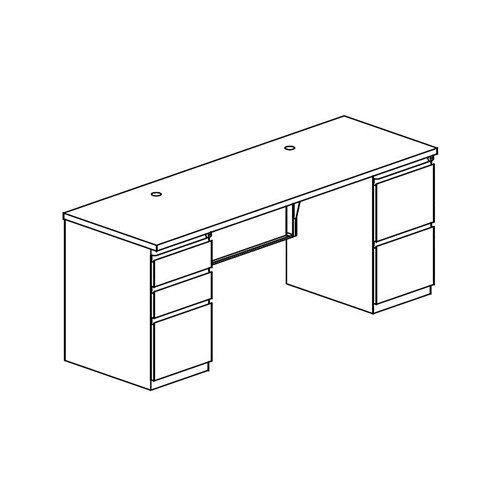 CSII™ Credenza, B/B/F and F/F, 24" D
