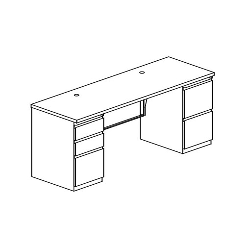 CSII™ Credenza, B/B/F and F/F, 24" D