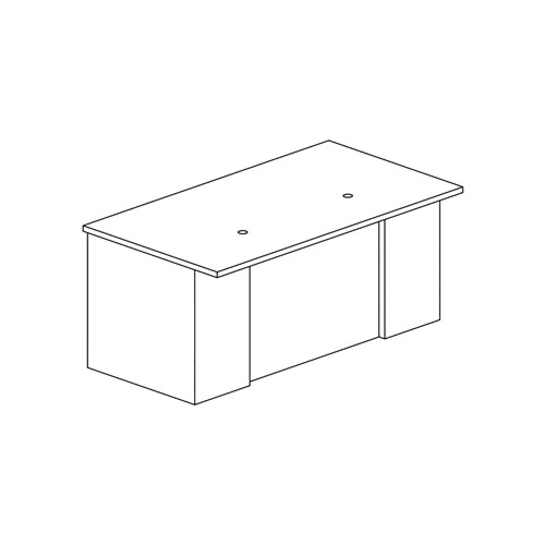 CSII™ Rectangular Desk, F/F, 36" D