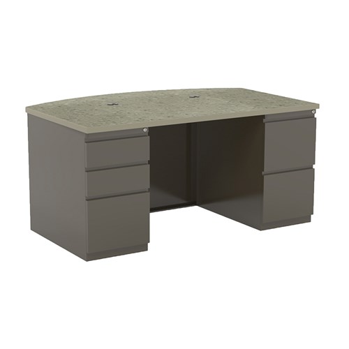 CSII™ Bow Front Desk, B/B/F, F/F 39" D