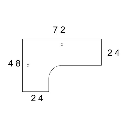 CSII™ J Table, Left Return