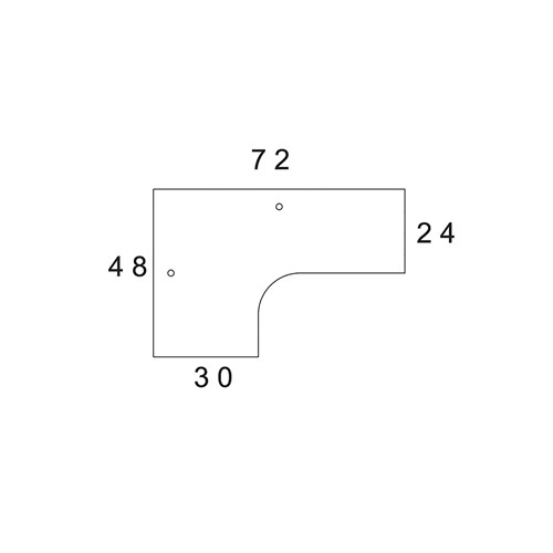 CSII™ J Table, F/F, Left Return