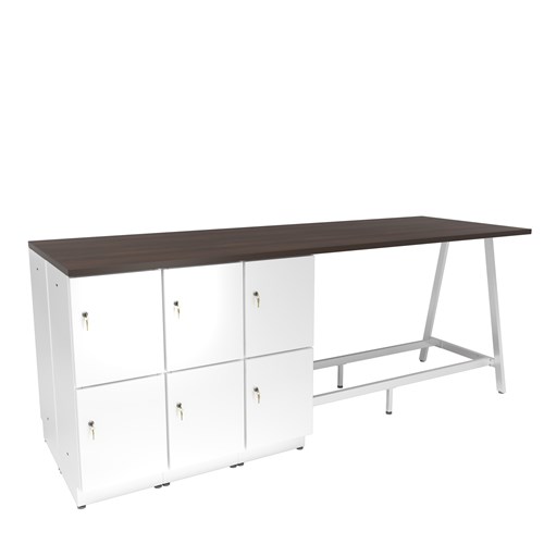 Resi® Storage Bistro-Height Collaborative Workstation