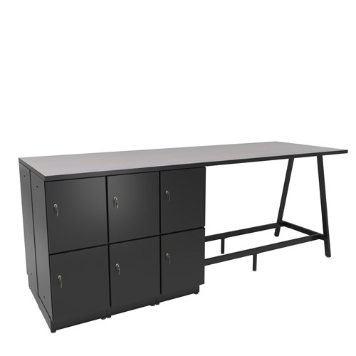 Resi® Storage Bistro-Height Collaborative Workstation