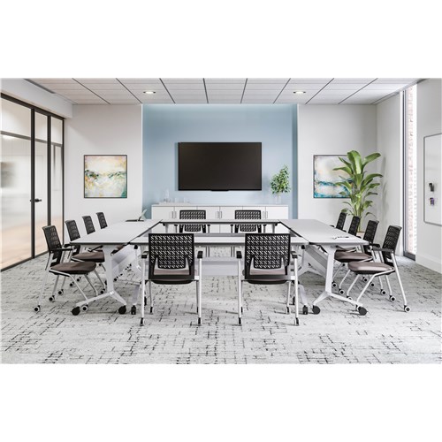 Flip-N-Go® 24 x 72" Rectangular Training Table, LPL