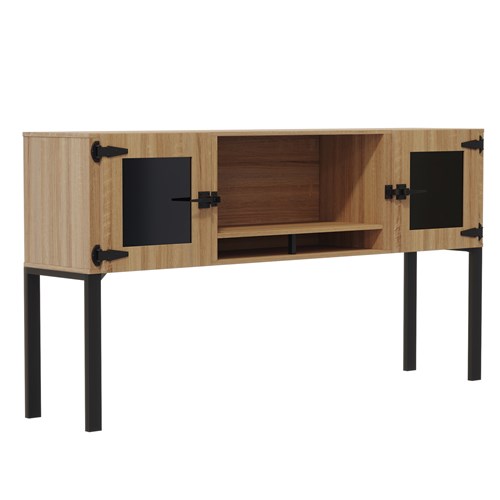 Mirella™ 72” Hutch with Glass Doors