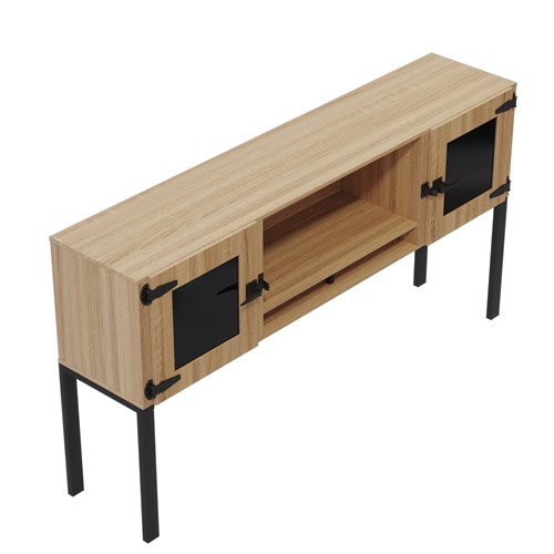 Mirella™ 72” Hutch with Glass Doors